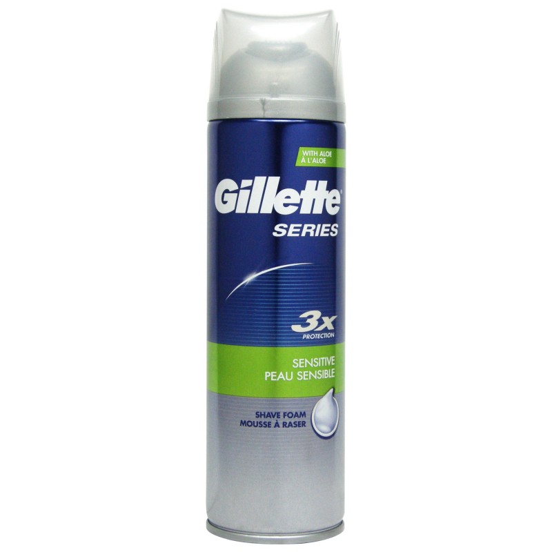 فوم اصلاح پروتکشن تری ایکس پوست حساس ژیلت --3X Protection Sensitive Foam  Gillette