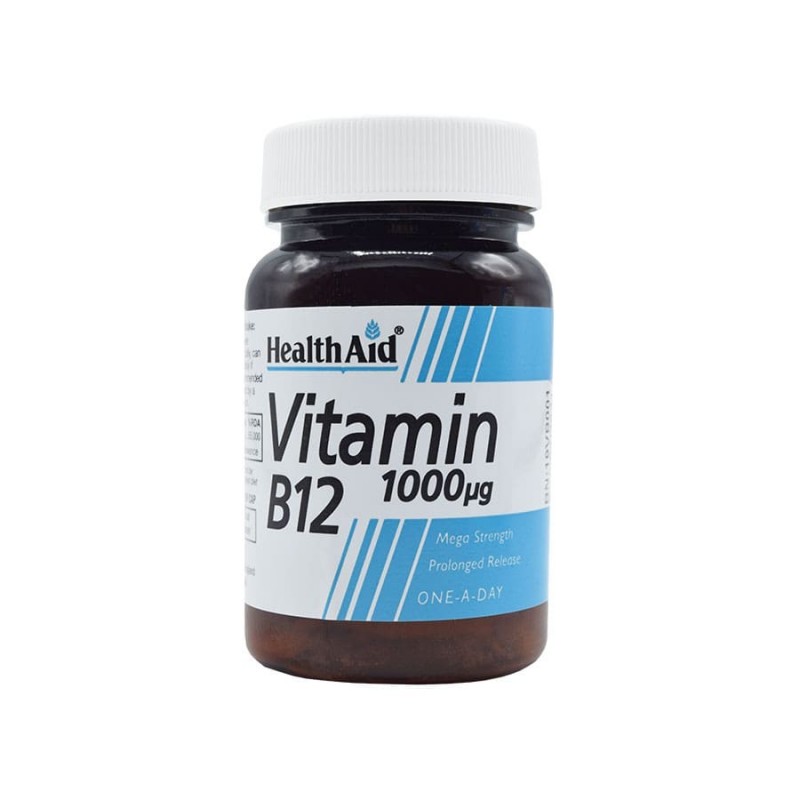 قرص ویتامین ب12 1000میکروگرم هلث اید -- HealthAid Vitamin B12 1000 mg 50 Tabs