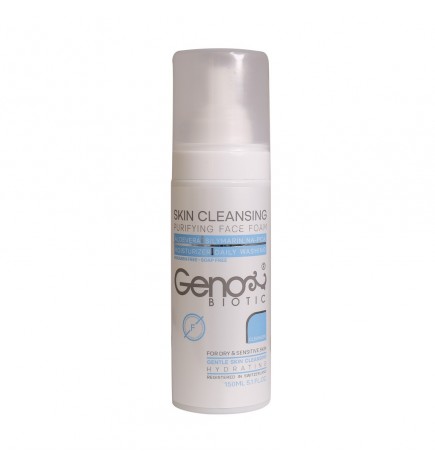 فوم شستشوی صورت پوست خشک ژنوبایوتیک_Geno Biotic Face Foam Clening for Dry and Sensitive Skin