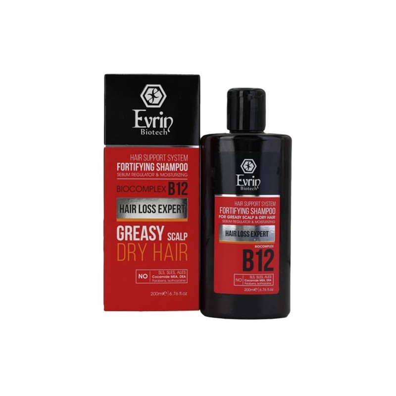 Evrin Shampoo For Greasy Scalp & Dry Hair - شامپو برای موهای خشک و کف سر چرب