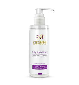 ژل شستشوی صورت سینره مخصوص پوست های معمولی تا خشک - Cinere Anti-Pollution Daily Face Wash For Normal To Dry Skin