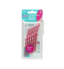 مسواک بین دندانی دسته دار سایز 0 6 عددی تپه -- Tepe Size 0 Angle Interdental Brushes 6 Brushes