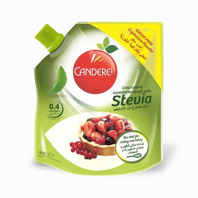 شیرین کننده کریستال 150 گرمی استویا کاندرل-- Canderel Crystalline Bag 150g Stevia