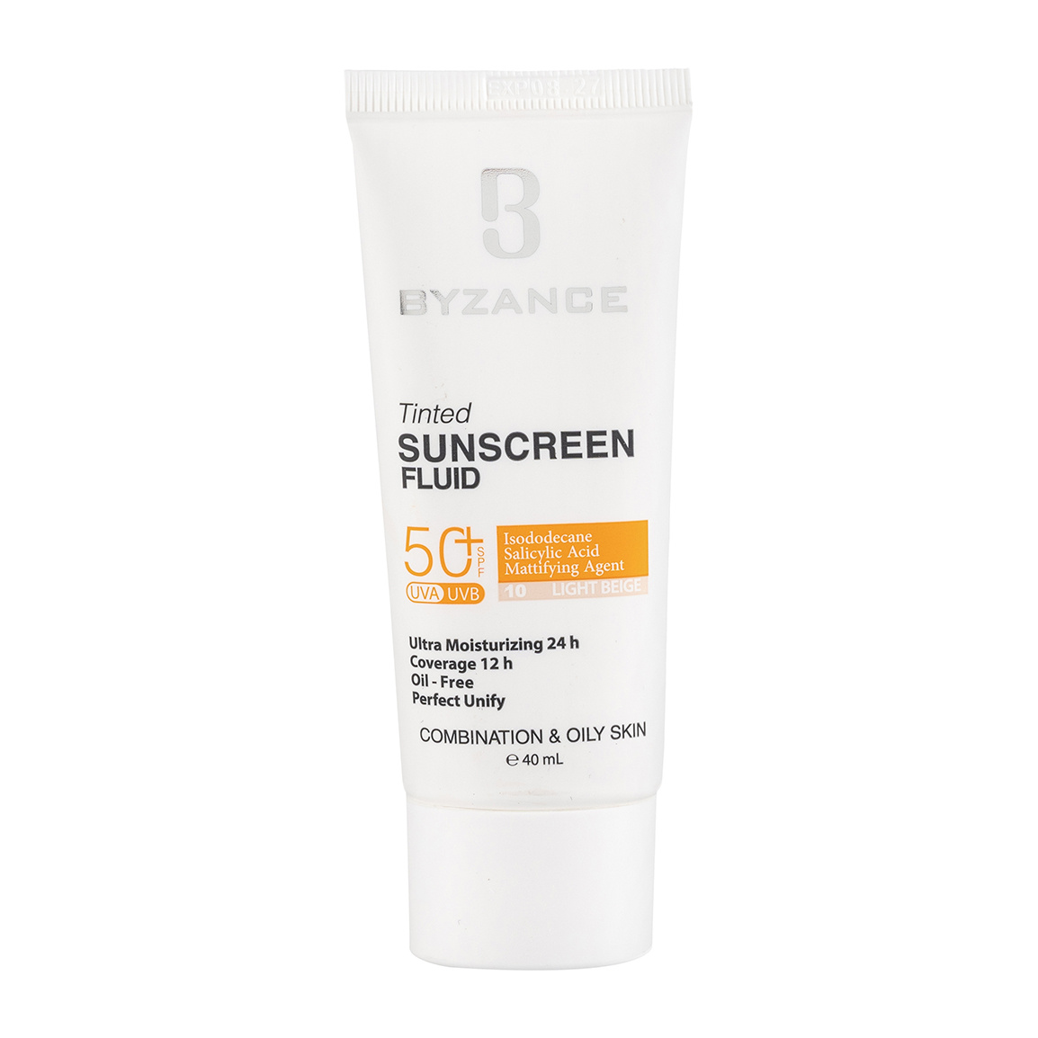 فلوئید ضد آفتاب رنگی با SPF50 مناسب پوست های چرب و مختلط حجم 40 میلی لیتر