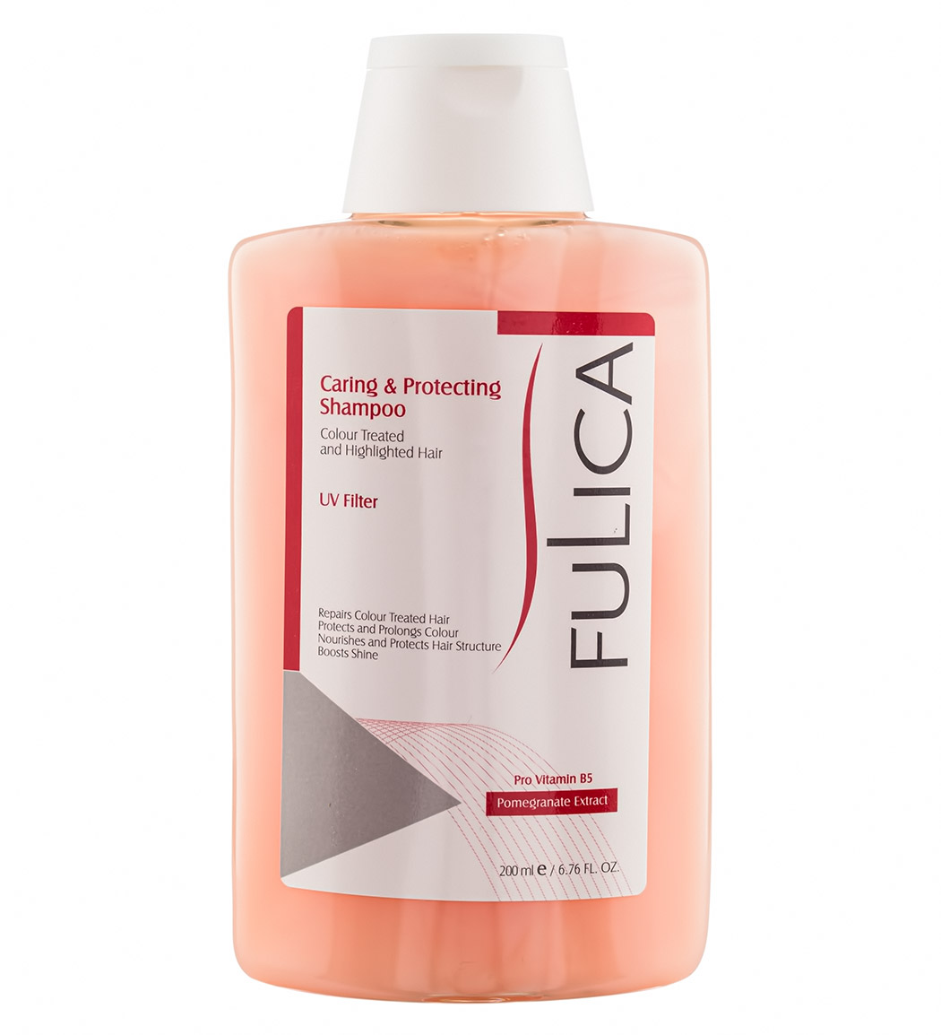 شامپو مناسب موهای رنگ شده 200میل fulica caring and protecting shampoo