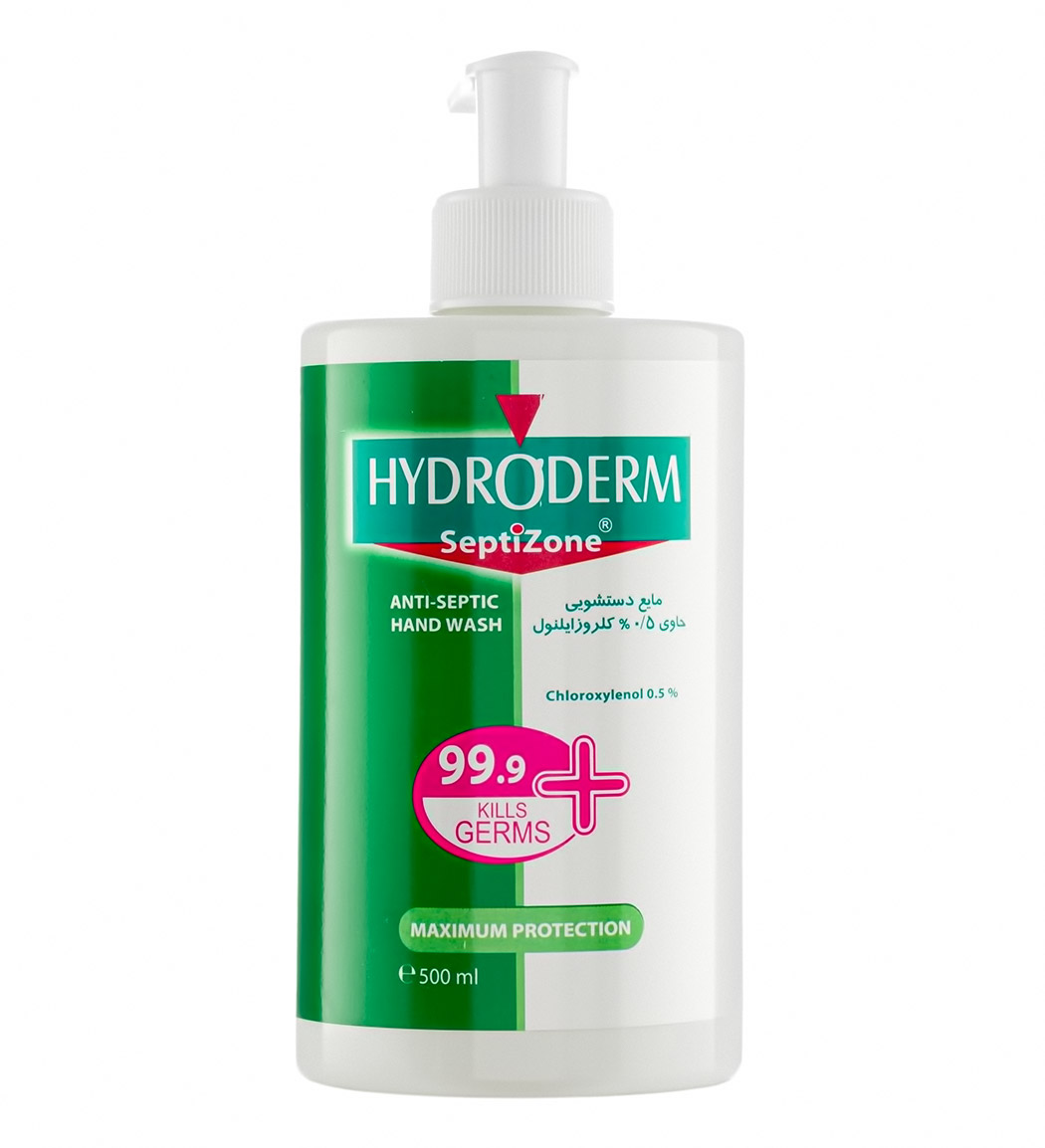 مایع دستشویی حاوی 0.5 درصد کلروزایلنول 500میل Hydroderm Septizone Anti Septic Hand Wash 500ml