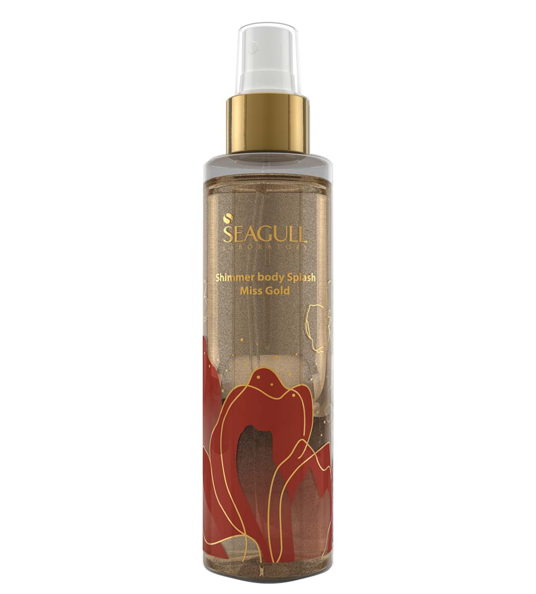 بادی اسپلش شیمر میس گلد seagull miss gold shimmer body splash