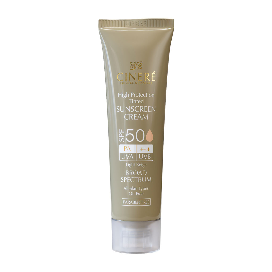 کرم ضد آفتاب رنگی +SPF50 فاقد چربی