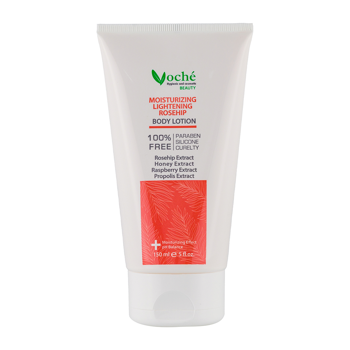 لوسیون مرطوب کننده و شفاف کننده بدن مدل Rosehip حجم 150 میلی لیتر