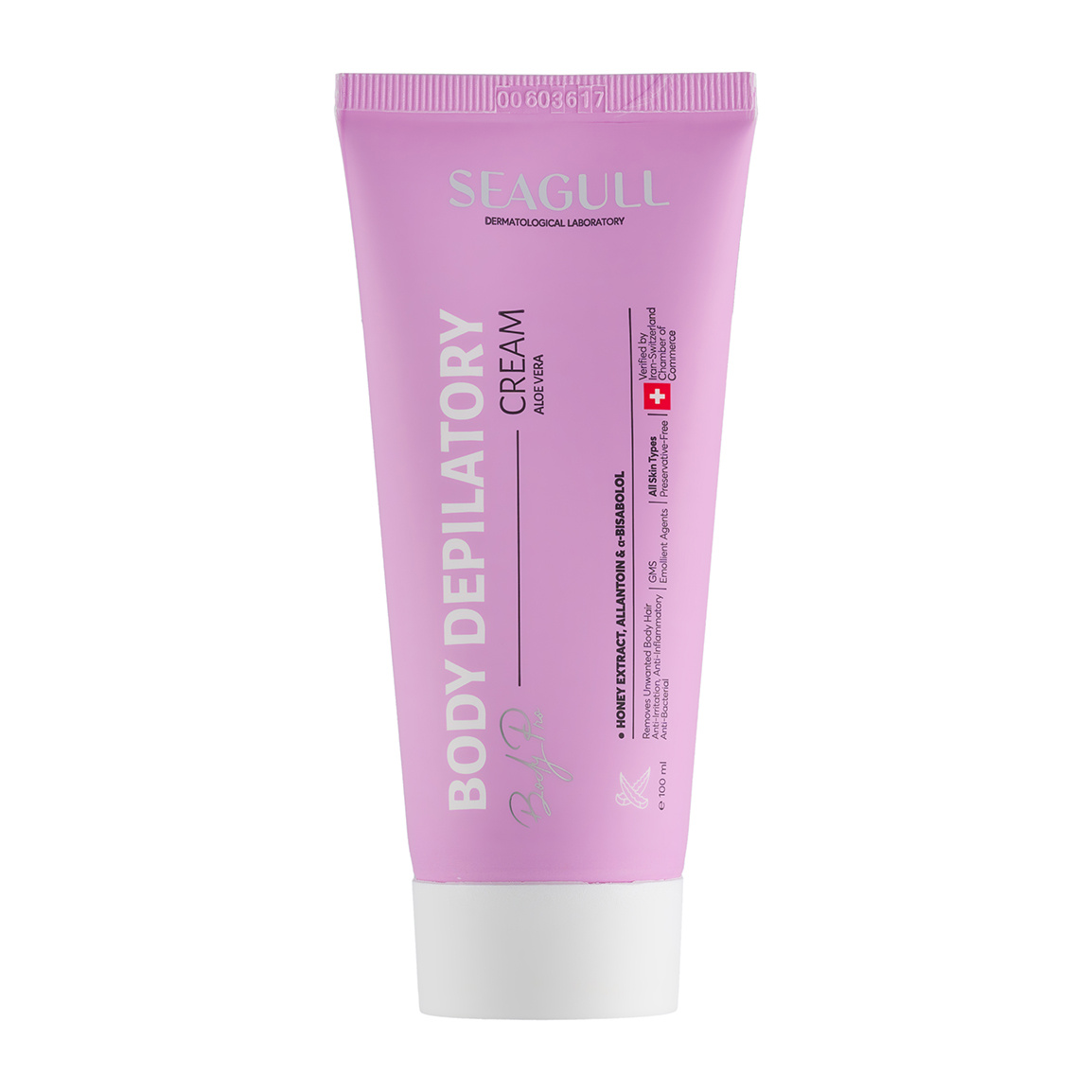 کرم موبر بدن حاوی آلوئه ورا حجم 100 میلی لیتر Seagull Body Beauty Body Depilatory Cream With Aloe Vera 100 ml
