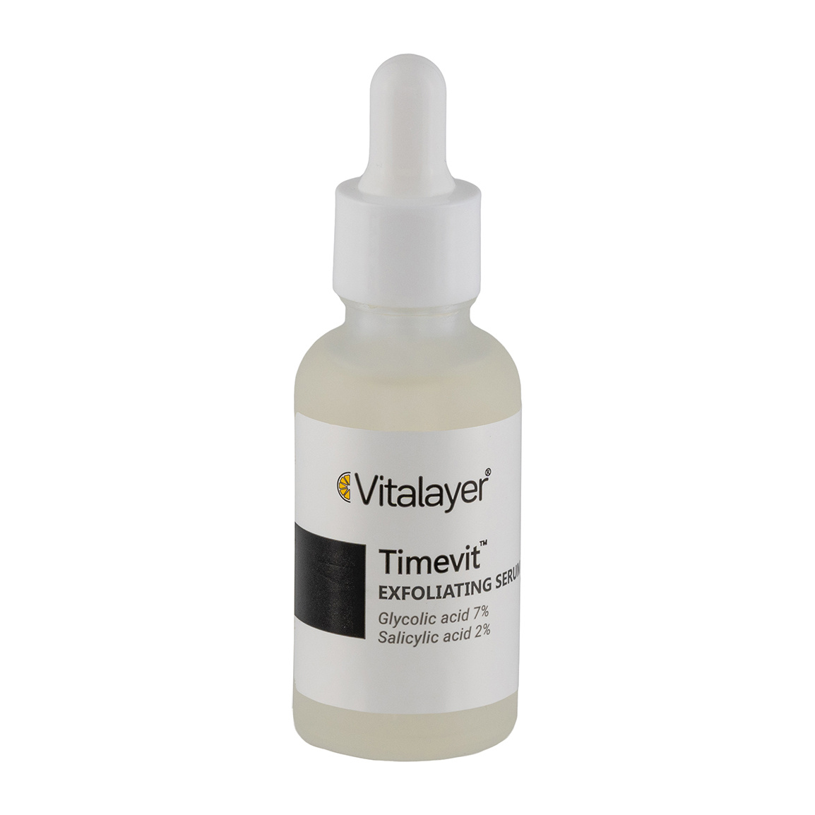 سرم لایه بردار مدل Timevit مناسب انواع پوست حجم 30 میلی لیتر Vitalayer Timevit Exfoliating Serum 30 ml