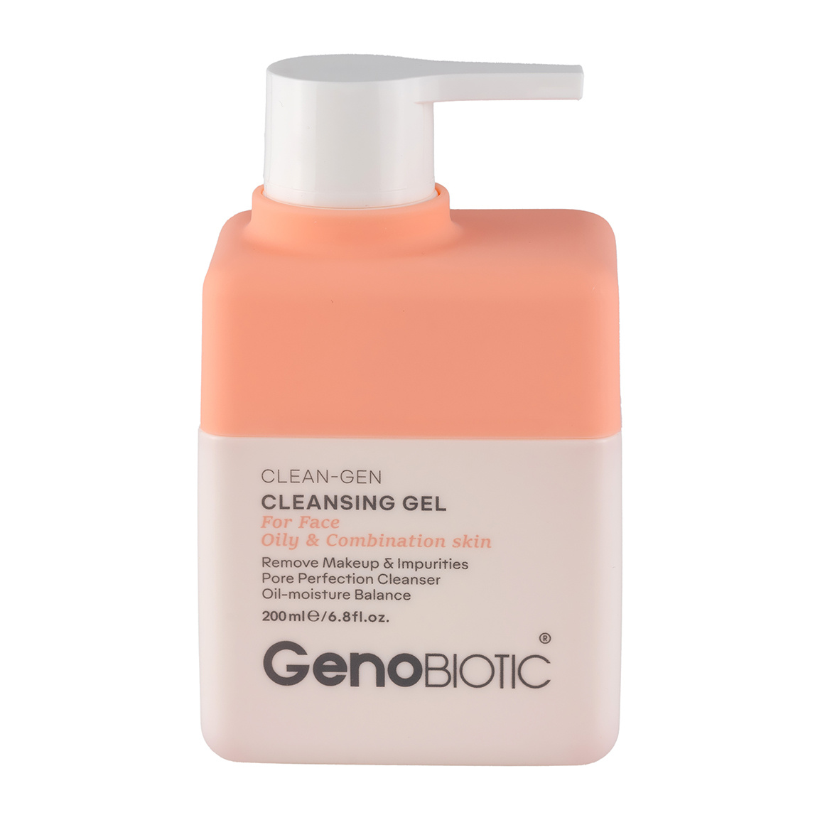 ژل شستشوی صورت مناسب پوست چرب و مختلط حجم 200 میلی لیتر Geno Biotic Cleansing Gel For Face Oily and Combination 200 ml