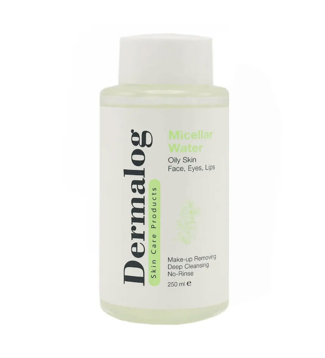 میسلار واتر مناسب پوست چرب 250میل Dermalog Micellar Cleansing Water For Oily Skin 250ml