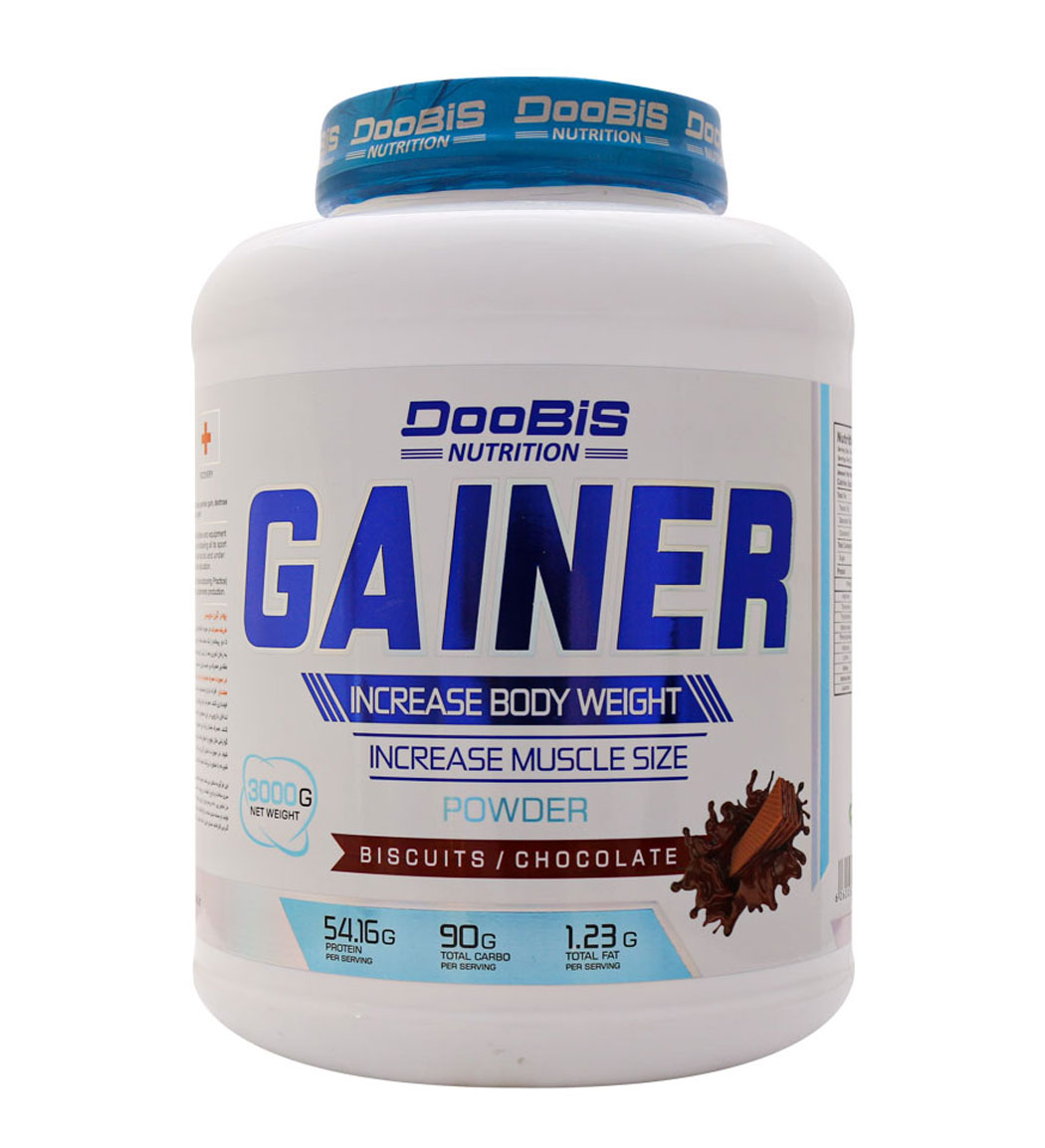 پودر Gainer با طعم بیسکوییت شکلاتی وزن 3 کیلو گرم