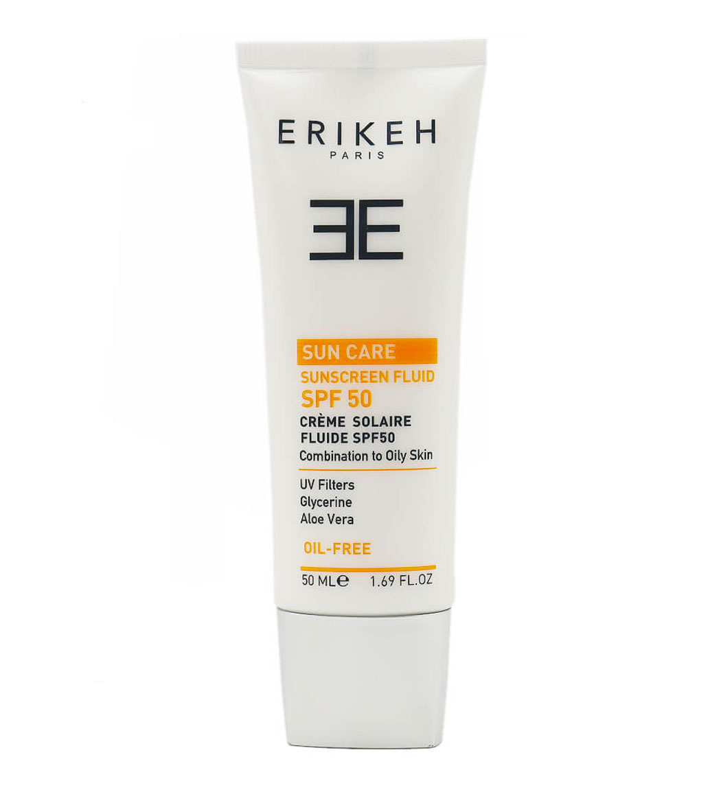 فلویید ضد آفتاب بی رنگ مناسب پوست مختلط تا چرب SPF50 حجم 50میل