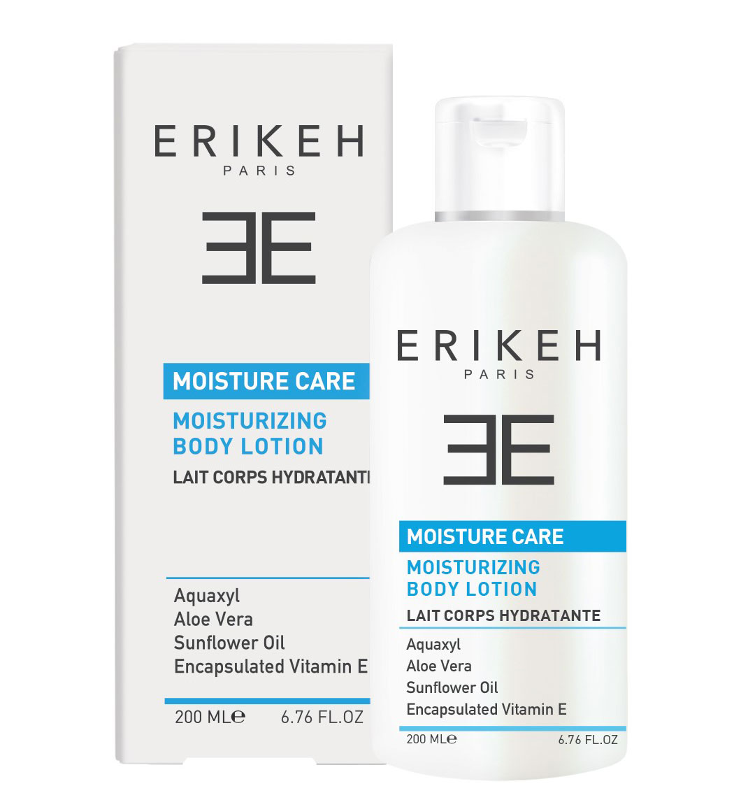 لوسیون مرطوب کننده بدن مناسب پوست خشک تا نرمال Erikeh Moisturizing Body Lotion 200ml