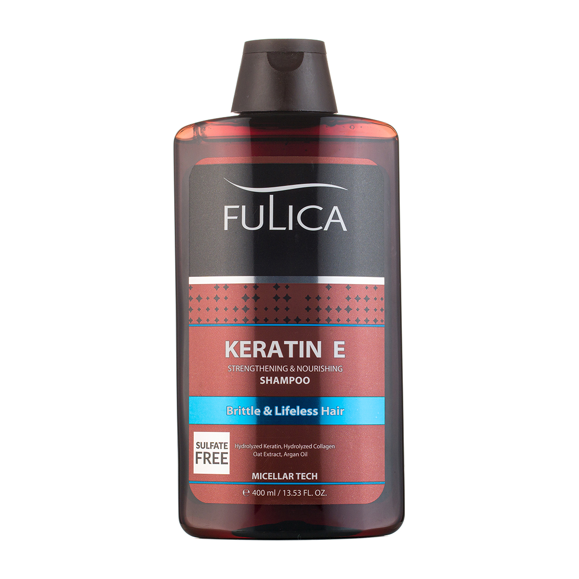 شامپو تقویت کننده مو فاقد سولفات مدل Keratin E حجم 400 میلی لیتر