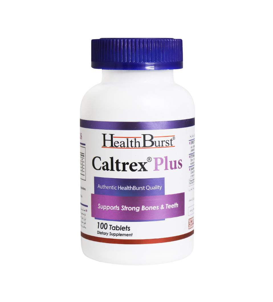 قرص کلسیم مدل Caltrex Plus بسته 100 عددی Health Burst Caltrex Plus Tabs