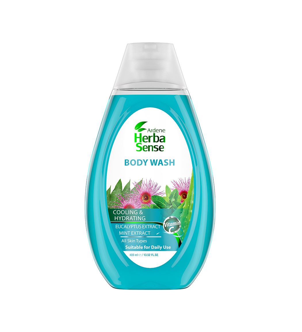 شامپو بدن خنک کننده نعناع و اکالیپتوس حجم 400 میلی لیتر Ardene Herba Sense Cooling And Hydrating Body Wash 400 ml
