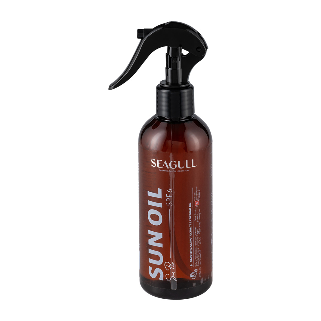 روغن برنزه کننده و ویتامینه با Spf6 seagull spf 6 sun oil