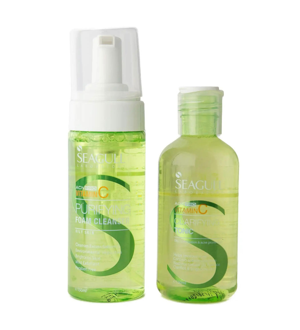مجموعه مراقبت پوست مدل Vitamin C Seagull  Vitamin C Skin Care Pack