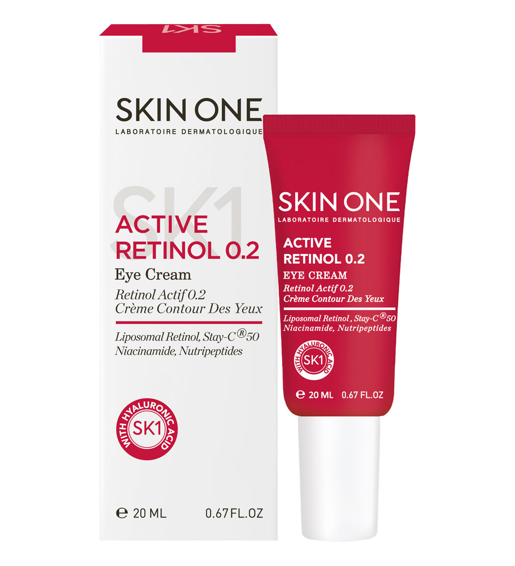 کرم دور چشم حاوی رتینول 0.2 درصد حجم 20 میلی لیتر Skin One Active Retinol 0.2 Eye Cream 20ml