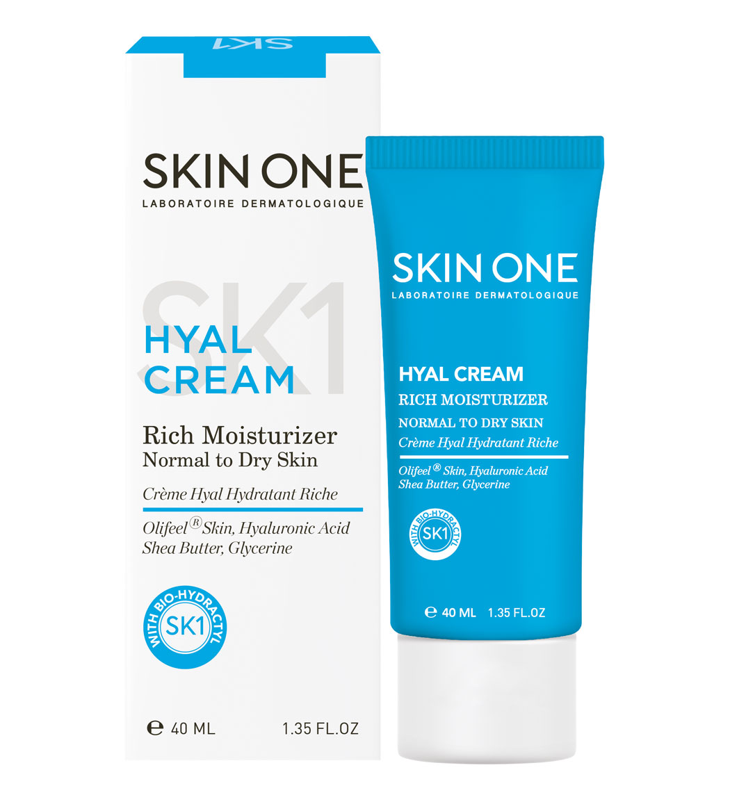 کرم مرطوب کننده مناسب پوست نرمال تا خشک 40میل Skin One Hyal Cream 40ml