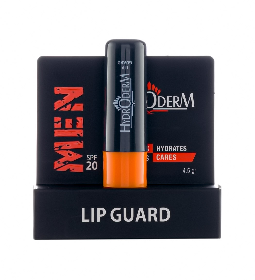 بالم لب استیکی ترمیم کننده و محافظ لب آقایان Hydroderm Men Lip Guard Stick Spf20