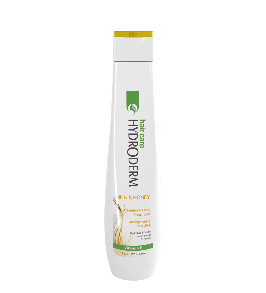 شامپو ترمیم کننده مو شیر و عسل 400 میل Hydroderm Milk And Honey Damage Repair Shampoo 400ml