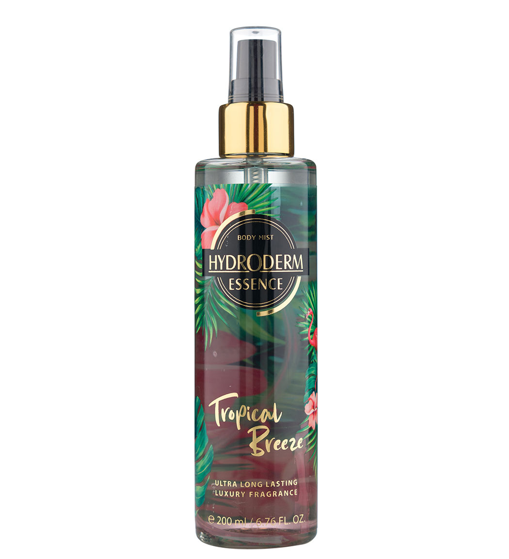 بادی اسپلش زنانه Tropical Breeze حجم 200 میل Hydroderm Body Splash Tropical Breeze For Women 200ml